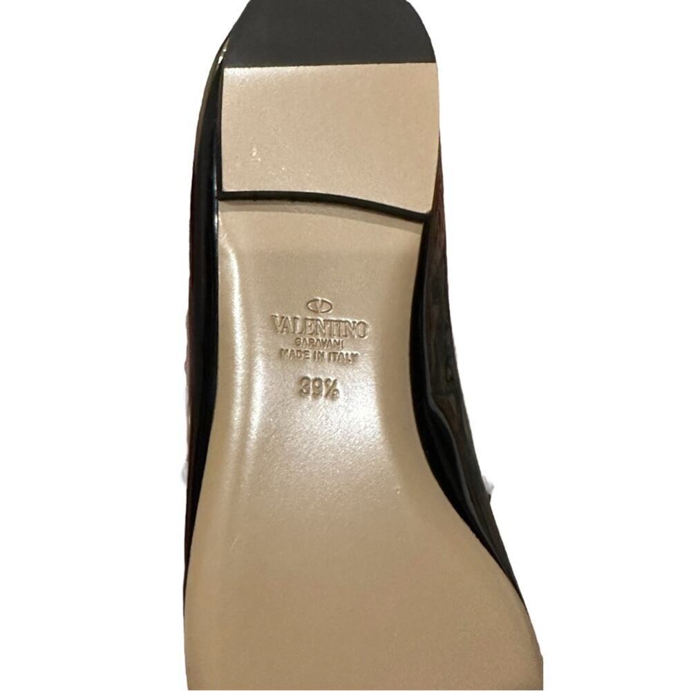 Valentino Garavani Rockstud Black Patent Leather Flats Size 39.5 NEW - Picture 7 of 12